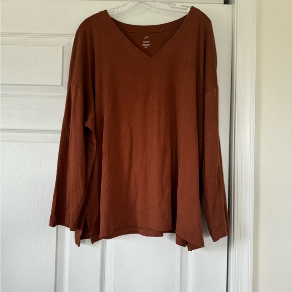 J.Jill Simply Supima V-Neck Tunic - Picture 2 of 5